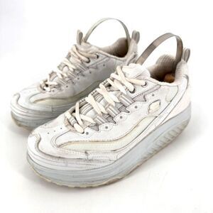 Skechers Women's Shape Ups 11800 Metabolize Sneaker Shoes Silver White‎ Size 6